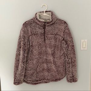 fuzzy quarter zip